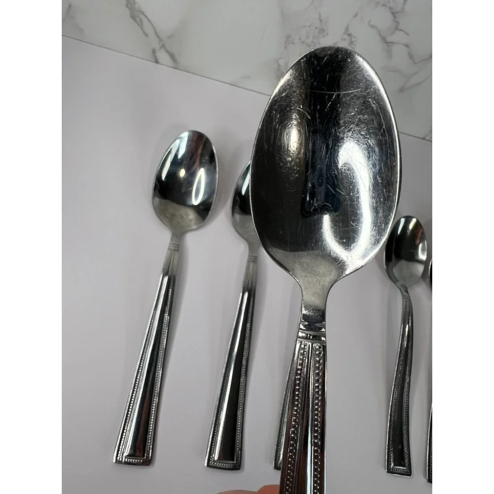 Pfaltzgraff Miranda Set of 7 Spoons -5 Teaspoons 7